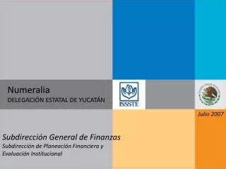 numeralia delegaci n estatal de yucat n