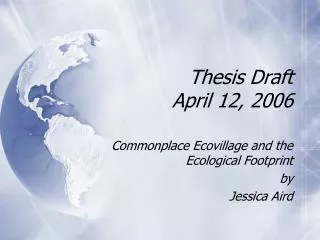 Thesis Draft April 12, 2006