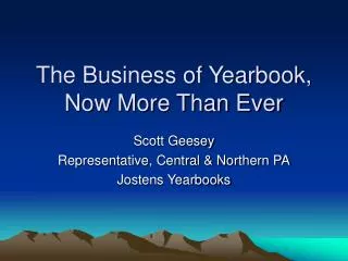 The Business of Yearbook, Now More Than Ever