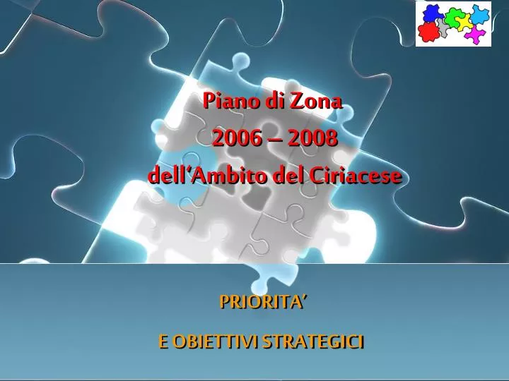 piano di zona 2006 2008 dell ambito del ciriacese