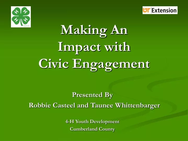 making an impact with civic engagement