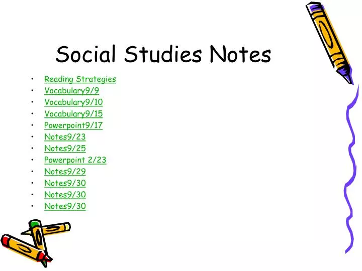 social studies notes