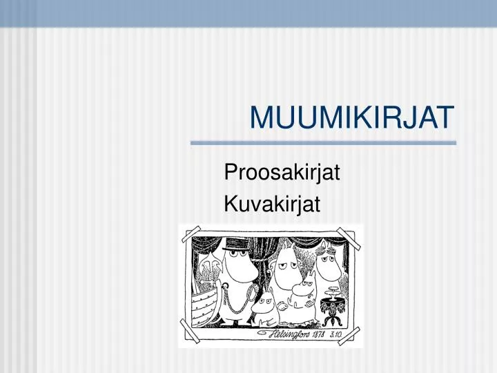 muumikirjat