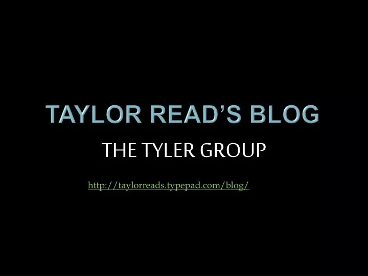 taylor read s blog