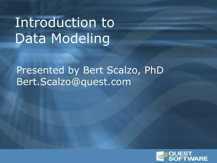 introduction to data modeling