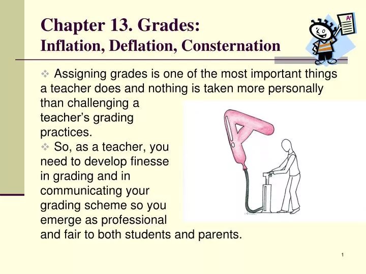 chapter 13 grades inflation deflation consternation