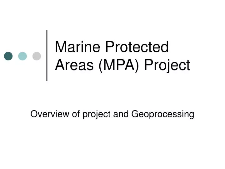 marine protected areas mpa project