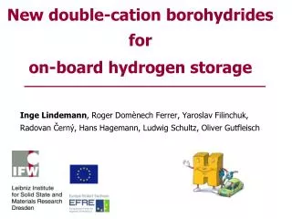 New double-cation borohydrides for on-board hydrogen storage