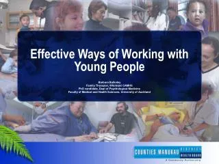 Effective Ways of Working with Young People