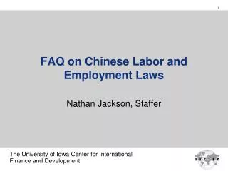 FAQ on Chinese Labor and Employment Laws