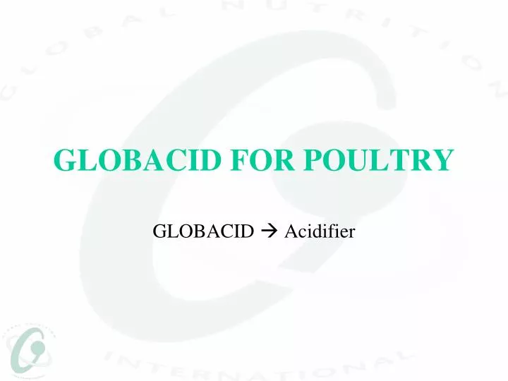 globacid for poultry