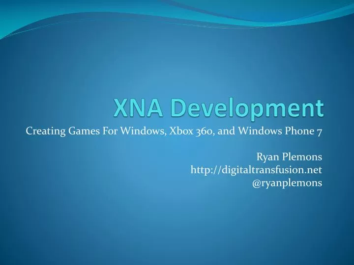 xna development