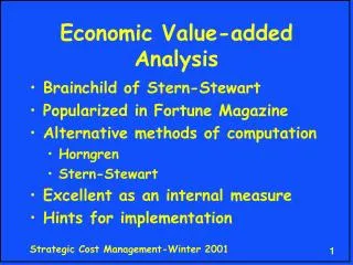 Economic Value-added Analysis