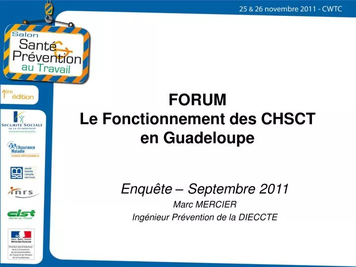 forum le fonctionnement des chsct en guadeloupe