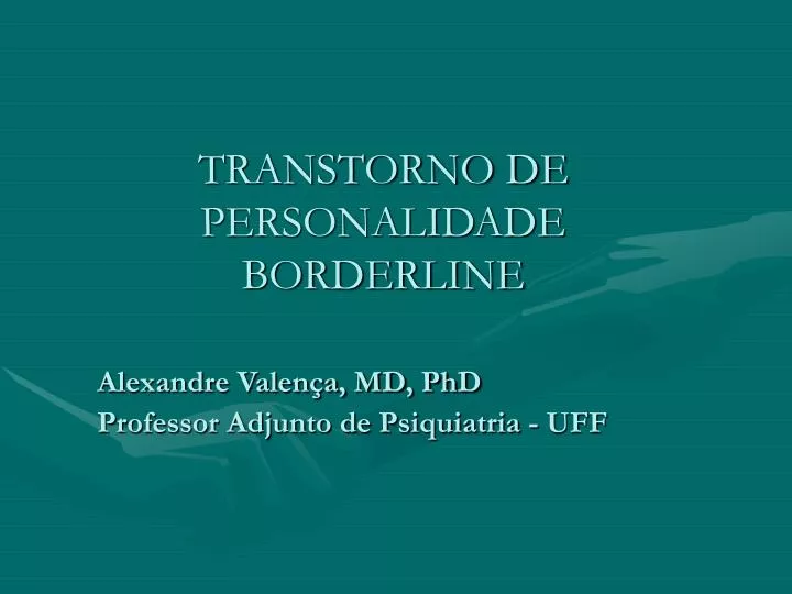 transtorno de personalidade borderline