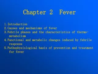 Chapter 2 Fever