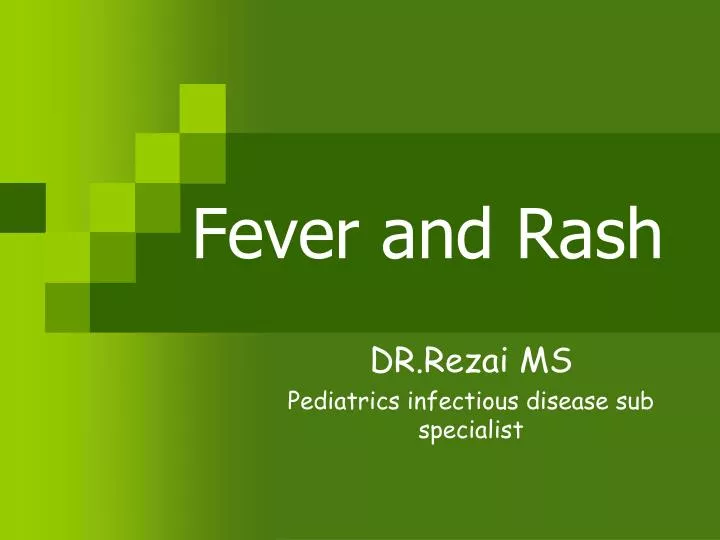 fever and rash