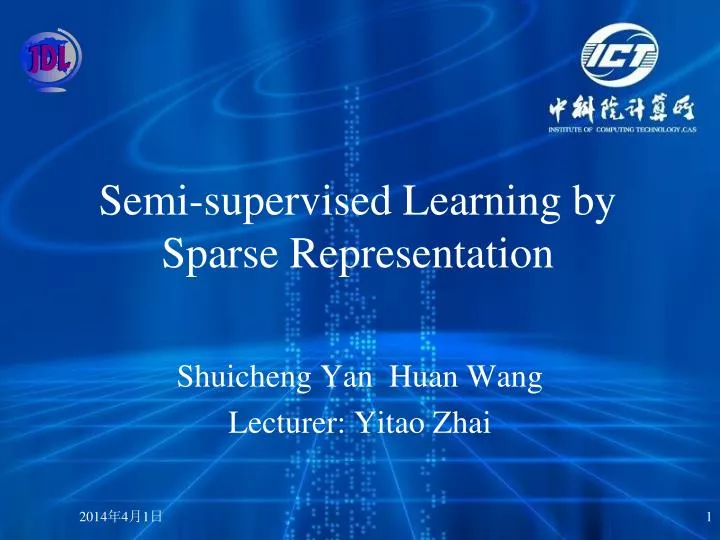 semi supervised learning by sparse representation