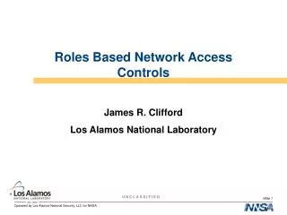 Roles Based Network Access Controls
