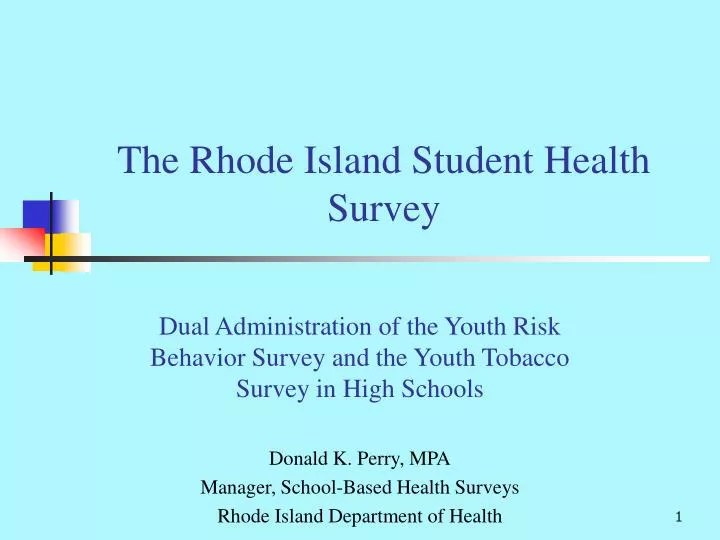 the rhode island student health survey