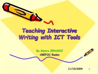 Teaching Interactive Writing with ICT Tools