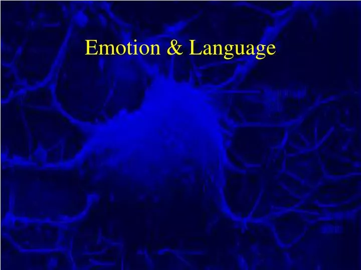 emotion language