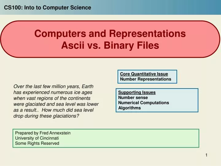 computers and representations ascii vs binary files