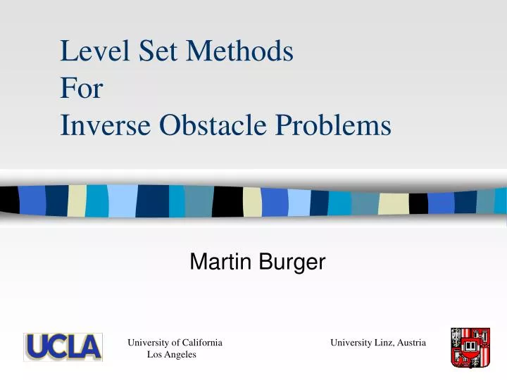 level set methods for inverse obstacle problems