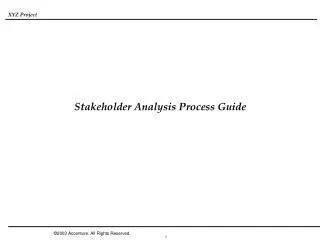 Stakeholder Analysis Process Guide