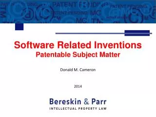 Software Related Inventions Patentable Subject Matter