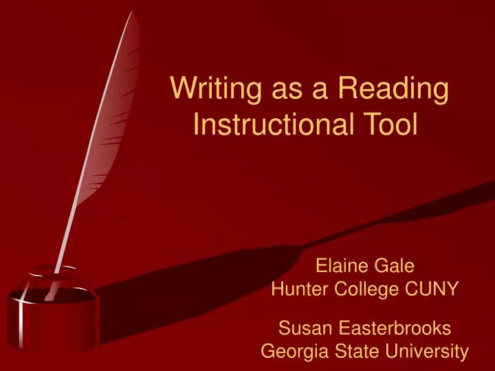 writing as a reading instructional tool