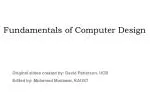 Fundamentals of Computer Design - slide 1