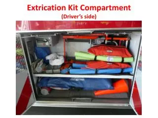 Extrication Kit Compartment (Driver’s side)