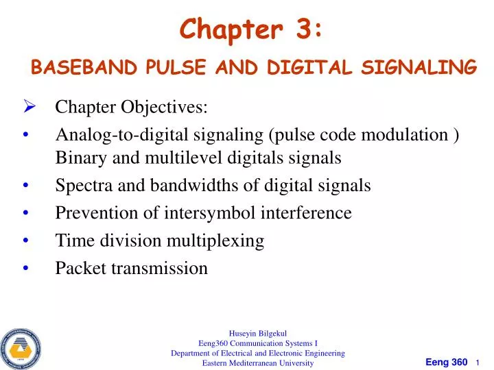 chapter 3 baseband pulse and digital signaling