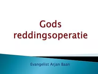 Gods reddingsoperatie