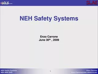 NEH Safety Systems