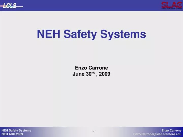 neh safety systems