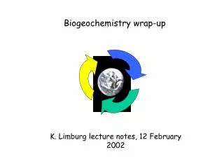 Biogeochemistry wrap-up