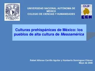 Culturas prehispánicas de México: los pueblos de alta cultura de Mesoamérica