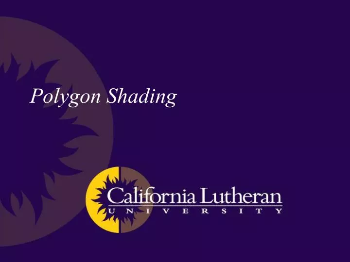 polygon shading