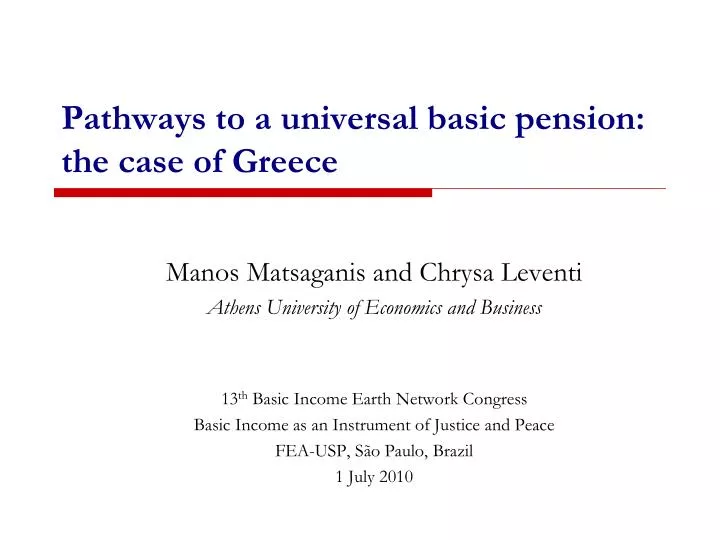 pathways to a universal basic pension the case of greece