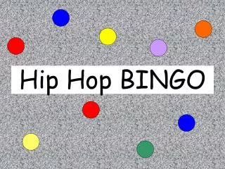 Hip Hop BINGO
