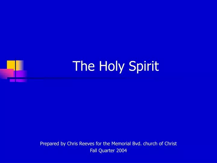 the holy spirit