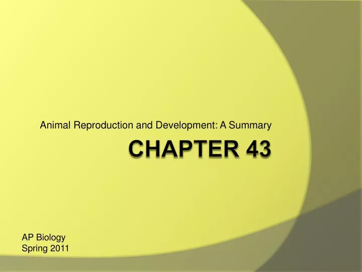 animal reproduction and development a summary