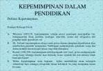 KEPEMIMPINAN DALAM PENDIDIKAN - slide 1