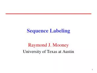 Sequence Labeling