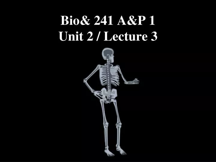 bio 241 a p 1 unit 2 lecture 3