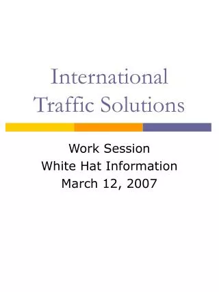 International Traffic Solutions