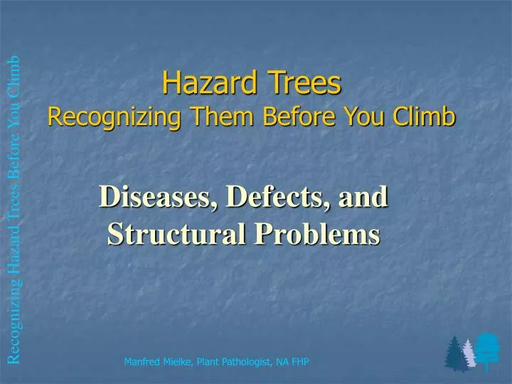 hazard trees recognizing them before you climb
