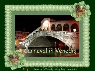 Carneval in Venedig – Andy Borg … Autoplay